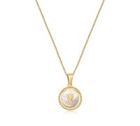 QYYZTQY Gold Initial s for Women Real Gold Plated Dainty Initial Alhpabets from A-Z Link Chain for Womens Ladies Girls Gift for Wife Mom Sister Friend