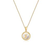 QYYZTQY Gold Initial s for Women Real Gold Plated Dainty Initial Alhpabets from A-Z Link Chain for Womens Ladies Girls Gift for Wife Mom Sister Friend