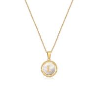 QYYZTQY Gold Initial s for Women Real Gold Plated Dainty Initial Alhpabets from A-Z Link Chain for Womens Ladies Girls Gift for Wife Mom Sister Friend