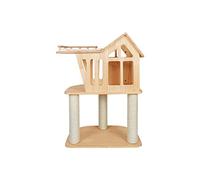 QYYZTQY Houses Scraper Tree Litter Scratcher Multi-Layer Square Wood Climbing Frame Cat Scratching (Color : B) (A) Warm as ever