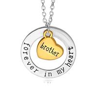 QYYZTQY I Love You Forever In My Heart Family Dad Mom Daughter Sister Aunt Necklace Chain Creative Women Jewelry Accessories Pendant