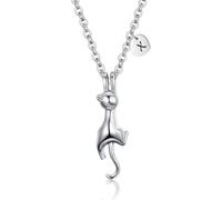 QYYZTQY Kitty Cat for Women | Heart Initial Letter | Stainless Steel Pendant Jewelry Gifts for Pet Cat Lover Daughter Girls