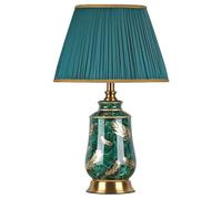 QYYZTQY Lamp for Desk Living Room Bedroom Study Bedside Lamp European Light Luxury Ceramic Table Lamp Study Decoration Reading Lamp Desk Led Lamp(A)