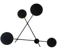 QYYZTQY LED Wall Black Dots and Lines Decorative Wall Mounted Lamp for Bedroom Living Room Hallway Office Wall Light(107cm)