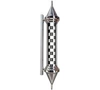 QYYZTQY Light Barber Shop LED Barbers Pole Rotating Wall Lights Hair Salon Logo Salon Shop Sign Outdoor Waterproof 35" Outdoor Wall Lamp Decor