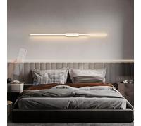 QYYZTQY Light Indoor Lamp Dimmings 2700K-6500K with Remote Control Wall Long Strip Decorative for Bedroom Living Room Corridor (White,90cm)