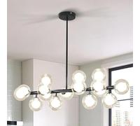 QYYZTQY Mid Century Pendant Lights 16-Light Globe Sputnik Chandeliers Gold Magic Bean Molecular Ceiling Hanging Chandelier