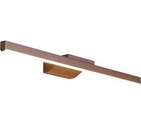 QYYZTQY Mirror Light Led Mirror Front Lights Nordic Creative Energy-Saving Long Strip Brown Personality Dressing Table Makeup Lamp Mirror Lamp Bedside Decor Wall Lamp (60CM, Warm Light)