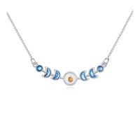 QYYZTQY Mustard Seed Sterling Silver Faith Pendant Crystal Mustard Seed Jewelry Religious Gifts for Women