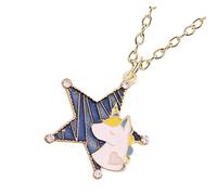 QYYZTQY Necklace Unicorn Plush Rabbit Charms Pendant Bunny Kit Doll Bracelets Moon Loom Candy Bunnies Jewelry for Alloy Blue