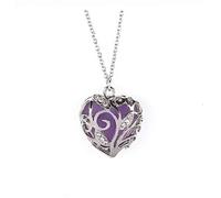 QYYZTQY Necklaces for Women Easter Out Hollow Women Heart in Dark Chocker Necklace Glow Pendant Luminous Crystal Necklaces Pendants Pearl and Necklace for Women