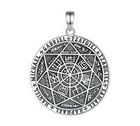 QYYZTQY New 2025 925 Sterling Silver Seven Archangels Amulet Necklace For Man Women Rune Summon Magic Pendant Religion Jewelry Gift Jewelry Fashion Accessories Creative Gift