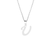 QYYZTQY New 2025 Stainless Steel Korean Style Initial Chain Pendant Necklaces Classic Letter M Necklace Women 26 Alphabet Collar 2025 With For You Jewelry Fashion Accessories Creative Gift
