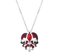 QYYZTQY New 2025 Winx On Club Eraklyon Bloom And 's Heart Necklace With Red Crystal Zircon Luxury Charm Jewelry For Women Hers With For You Jewelry Fashion Accessories Creative Gift, size,