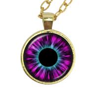 QYYZTQY New For Trendy 2025 1Pc Colorful Eye Third Eye Jewelry Pendant Necklace For Women Sweater Chain Gift For Her Jewelry Fashion Accessories Creative Gift