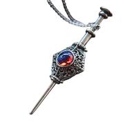QYYZTQY New For Trendy 2025 Classic Magic Witchcraft Necklace Women'S Vintage Blood Pack Removable Witch Wand Pendant For Men Women Cosplay Jewelry Gifts Fashion Accessories Creative Gift