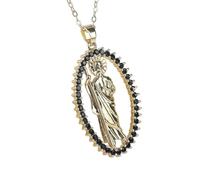 QYYZTQY New For Trendy 2025 Classic Mary Death Pendant Necklace Gold Plated 5 Colors High Choker Jewelry Party Gifts For Women Jewelry Fashion Accessories Creative Gift
