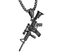 QYYZTQY New For Trendy 2025 Retro Mythical Ocean God Poseidon Trident Harpoon Pendant Necklace Men's Punk Trend Jewelry Fashion Accessories Creative Gift