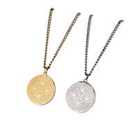 QYYZTQY New For Trendy 2025 Witch Celtic Knot Triple Moon Pendant Necklace Goddess Crescent Moon Amulet Chain Necklaces Wicca Jewelry Men Women Gift Jewelry Fashion Accessories Creative Gift