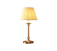 QYYZTQY Nordic Style Writing Desk Desk Light Metal Stand Fabric Desk Lamp for Bedroom Living Room Bedside Sofa Table Lamp Attic B&B Cashier Pantry Decoration Lighting Fixture (E26 Base)