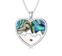 QYYZTQY Rose Gold Mountain Mustard Seed Pendant Stainless Steel Inspiration Faith Jewelry for Women