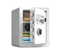 QYYZTQY strongbox Safe and Fireproof Waterproof Safe Security Digital Cabinet Safe Home Fireproof Mechanical with Key Heavy-Duty 45cm Steel Large-Capacity Safety Cabinet (White A)