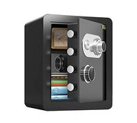 QYYZTQY strongbox Safe and Fireproof Waterproof Safe Security Digital Cabinet Safe Home Fireproof Mechanical with Key Heavy-Duty 45cm Steel Large-Capacity Safety Cabinet (Black A)