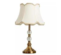 QYYZTQY Table Lamp Bedside Lamp Nightstand Lamp American Table Lamp Light Luxury Crystal Nightstand Lamp Fabric Lampshade Bedside Lamp for Living Room Bedroom Table Lamps Table Light for Living Room