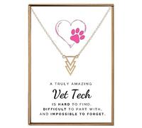 QYYZTQY Vet tech gifts, Vet tech week gifts, Veterinary technician gift, Vet assistant gifts, Vet gifts for women, Veterinarian gifts for women, Vet tech appreciation gifts, Small, Brass, No Gemstone