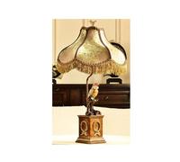 QYYZTQY Victorian Table Lamp Tall Skinny Vintage Farmhouse Table Lamp Animal Bird Elephant Antique Bedside Nightstand Lamp Mid Century Retro Rustic Desk Lamp for Bedroom Living Room Home Office