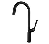 QYYZTQY with Pull Down Sprayer, Commercial High Arc Faucets, Handle Single Hole Dual Function Faucet for Kitchen Sink, ller