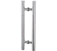 QYZUJIKL Door Handlesets Commercial Glass Door Handle,Diameter 38Mm Stainless Steel Round Tube Push-Pull Door Handle/Wooden Door Handle/Barn Door Handle/Bathroom Shower Door Handl-60X36Cm