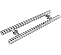 QYZUJIKL Door Handlesets Heavy-Duty 201 Stainless Steel Commercial Push-Pull Door Handle/Glass Door Handle/Wooden Door Handle/Barn Door Handle/Bathroom Shower Door Handle/120X90Cm-100X70Cm