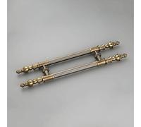 QYZUJIKL European Style Stainless Steel Pull Handle, Interior And Exterior Doclassic Handle, H Shaped Antique Bronze Door Pulls, Resistance To Rust/A/120 Cm 47 1/4 In-Bronze-62 cm 24 3/8 in