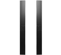 QYZUJIKL Oriental Design Door Handle Rectangle, Double Sided Entry Barn Handle Bar Wooden Door Glass Door Door Pull Handle/Black/40 Cm/16 In-Black-40 Cm/16 in
