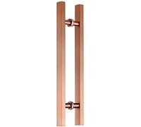 QYZUJIKL Rectangle Bar Handle Door Pull Stainless Steel Barn Door Handle With Polishing Surface, Two-Side Commercial Wood/Glass Door, Shop Office Sliding Handle/120Cm/47.2Inch-60Cm/23.6Inch