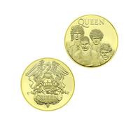 QYZXTH Queen Gold/Silver Commemorative Coin Famous British Rock Band Coin Fan Memorial Collection-Gold