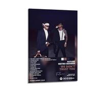 QYZXTH We Don'T Trust You Album Future And Metro BoominAlbum Cover Poster Music Poster Canvas Wall Art Poster Bedroom Decor Teen House Decor Art12x18inch(30x45cm) Frame-style-1