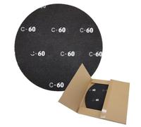 QZATACAEN 430mm(17") Zentimeter Sanding Screen Discs - 60 Grit Silicon Carbide Mesh Sanding Disc for Hardwood Floors - Heavy Duty Floor Buffer Pads, 10 Pack - Durable & Efficient Sanding