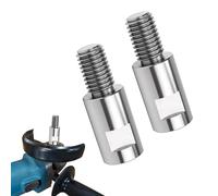 QZATTCAEN Airway Buff Extender, Aluminum Airway Buffing Wheel Extension Shaft, 5/8"-11 Threads Arbor Extended Adapter, Universal Angle Grinder Attachments, for Aluminum Wheel Polishing Kit-2pcs