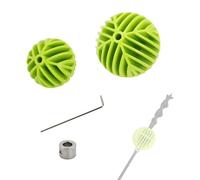 QZATTCAEN Flex Shank Installer Drill Bit Guide Tools/Cable Bit Bumper Balls for 3/16" Shank/in-Wall Drill Guide Kit 1-3/4" & 2-5/16" - S/4+Tool