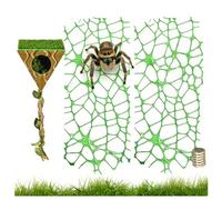 QZAVIRE Jumping Spider Hideout with Rope Bridge & Climbing Platform, 3D Printed Magnetic Hiding Habitat for Jumping Spider and Tarantulas, Fun Enclosure Accessories for Climbing Resting (Triangle)