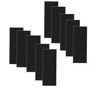 Qzbhct 10 Pack Activated Carbon Filters for Nature's Miracle Oval Hooded Flip Top Cat Litter Box, 8 Inch x 3 Inch Trimmable Pads