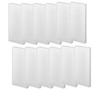 Qzbhct 12 Pcs Aquarium Bio Sponge White Foam Filter Pads Compatible with Fluval U2 Filtration Systems