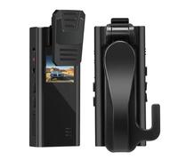 QZCX Body Camera, A30 Full HD 1080P Body Mounted Camera 1.3" Screen Night Vision Motion Detection Clip Mini Camcorder Recording Webcam(With 64G TF card)