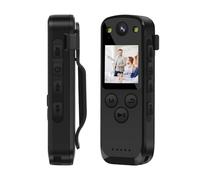 QZCX Body Camera, A31 Mini Digital Camera Screen FHD 1080P Body Mounted Camera Small Portable Cam Closely Webcam Car DVR Sports DV(With 128GB TF Card)
