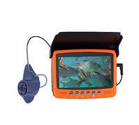 QZCX Underwater Fishing Camera, HD 1000 Line Ice Fishing Underwater Camera 4.3 Inch IPS Screen Fish Finder With 8 Infrared Lights Can Turn ON/OFF(15M)
