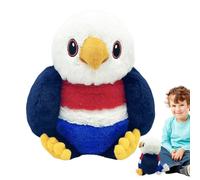 Qzdtue Eagle Stuffed Animal, Plush Doll, Soft Cuddly Toy, 9.45 inches, Comfortable Fabric, Design, for Living Room, Bedroom, Shelf, Table, Study, Nursery, Kids, Home Decor