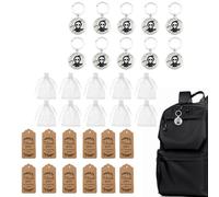 Qzdtue Ghost Keychain, Pendant Set, Cute Halloween Accessory, Fun Mini Toys for Backpacks, Bags, Party Favors, Ideal for School Events, Birthdays, or Holidays, Long-Lasting Design