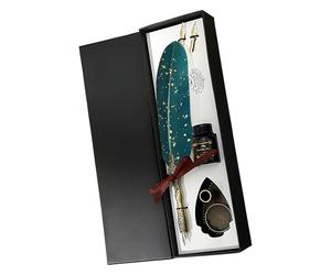 Qzdtue Goose Set - Ancient and Traditional Writing Tool - Retro Dipping Feathers | for Writers Artists Students History Enthusiast Students and Teachers